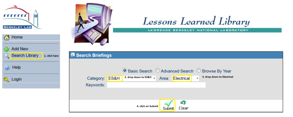 Laboratory Lessons Learned Pages Updated