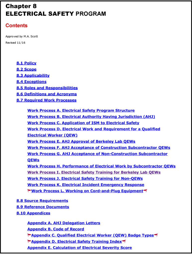 NEW! Electrical Safety Program